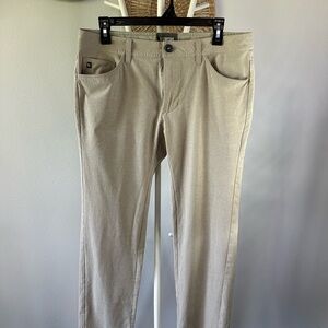 Linksoul Tan Chinos Cotton Blend Straight Leg